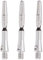 Viper Unisex – Erwachsene Aluminum Shaft Silver Spinster Aluminium-Dart-Schaft, kurz (SH), Silber, 3er-Pack, Short 1.5-Inch