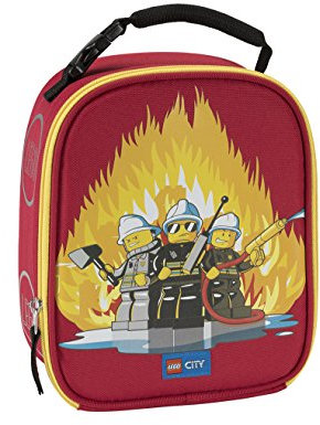LEGO Unisex City Fire Lunch Bag, Red, One Size, Classic