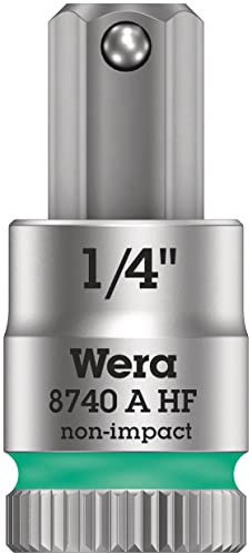 Wera 05003388001 8740 A HF Zyklop Bitnuss mit 1/4 Zoll-Antrieb mit Haltefunktion, 1/4 Zoll