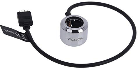 Alphacool 15354 Aurora HardTube LED Ring 16mm Chrome - RGB Modding LEDs