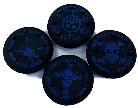 4 in 1 Analog-Stick-Joystick-Gummi Silikonkappe Daumengriff für PS4 PS3 Xbox One Xbox 360 Controller 2# Blue