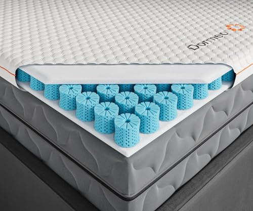 Dormeo Premium King Breathable Mattress Topper with 3-Zone OctaspringⓇ Technology for Optimal Back Support, Anti-Slip Bottom, Topper Only - Mattress Not Included