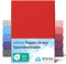 etérea Jersey Topper Spannbettlaken 90x200-100x200 cm Rot für 5-10 cm Steghöhe 100% Baumwolle - Oekotex Spannbetttuch Matratzen Bett Bezug - Bettlaken 90x200cm - 100x200cm Red