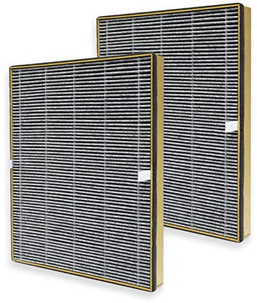 PUREBURG Ersatzfilter kompatibel mit TaoTronics TT-AP002 & VAVA VA-EE008 Luftreinigern, 2er-Pack H13 HEPA Aktivkohle, 2-in-1 Air Clean VOC Staub