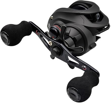 FISHDROPS Baitcaster-Rolle, 9+1 Kugellager, CNC-Aluminiumspule, Magnetbremssystem, Hochgeschwindigkeits-Übersetzung 7,0:1, ultra-glatt, Low-Profile Baitcasting-Angelrolle