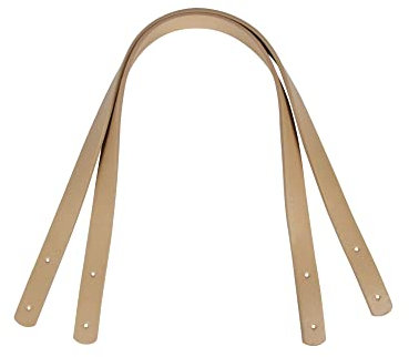 besbomig 2 Stck Tasche Griff PU Taschengurt mit Nieten Taschenriemen 60CM Einfarbig Umhängegurt für Handtasche Geldbörsen Ersatz Tasche Zubehör,Beige