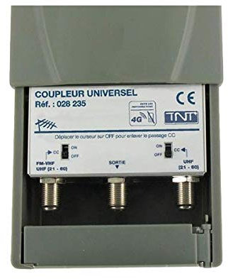 COUPLEUR Universel SEDEA | 2 ENTRÉES (FM – VHF – UHF + UHF)