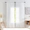 YJ YANJUN Net Curtains 90 Drop Pair White Vintage Luxury Floral Lace Net Curtain for Doors or patio French Themed Décor 132cm Width x 229cm Drop (52x 90)