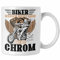 Trendation - Biker Werden Nicht Grau Das Ist Chrom Tasse Geschenk Motorradfahrer Biker Geschenkidee (Weiß)