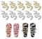 MWOOT 10 Stück DIY Snake-Shape Nail Charms mit Glitzersteine,3D Schlangenform Nail Art Dekorations Kit,Schlange Nagel Charms für NägelHandwerk (Gold + Silber)