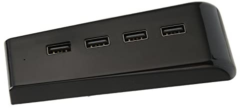 4 Port USB2.0 HUB für PS5, USB Expander Adapter Verlängerungsladegerät, USB HD Kamera/USB Racing Wheel Hub Ladegerät USB Extender für, für PS3, für One Konsolen, Laptop PC
