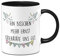 Tassenbrennerei Original Tasse mit Spruch Ein bisschen mehr Ernst täte uns gut - Büro Kaffeetasse lustig - Geschenk für Kollegen & Kollegin (Schwarz)