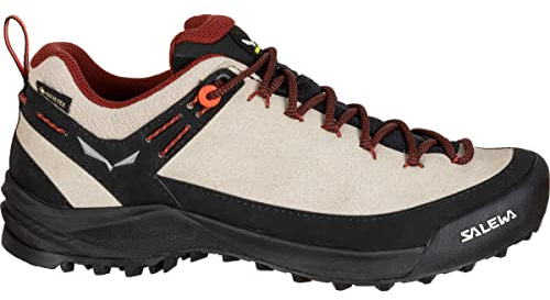SALEWA Wildfire Leather GTX W, Zapatillas de Senderismo para Mujer, Oatmeal/Black, 38 EU