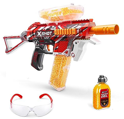 ZURU X-Shot Hyper Blaster Trace Fire mit 10.000 Kugeln