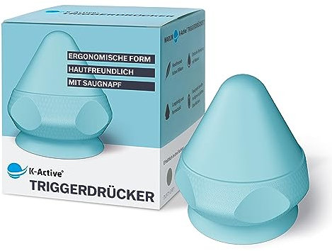 K-Active® Triggerdrücker | Triggerpunkt Drücker mit Saugnapf inkl. Beutel | gezieltes Lösen von Verspannungen (arctic blue)