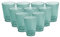 Acrimet Gobelet en plastique, réutilisable, 300 ml | 10 oz, verre à eau empilable, passe au lave-vaisselle, incassable et durable (couleur Vert) (lot de 10)