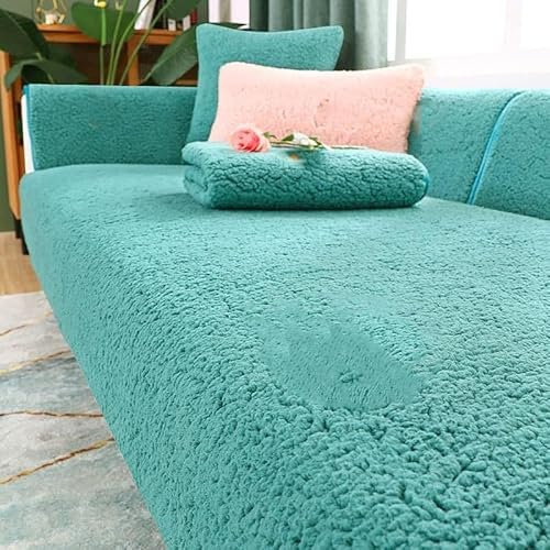 Nitoope Samt-Sofabezug 1 2 3 4-Sitzer Sofabezüge Sofabezug L-Form Ecksofa Sofa/Couch Wurfdecke, Samtsofa-Überwürfe Sofabezüge rutschfestes Sofawurf Sofa-Schutz