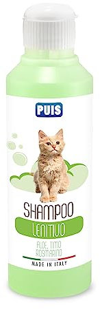 PUIS Shampoo Gatto Lenitivo Profumato, Aloe Timo e Rosmarino Ipoallergenico - 220ml