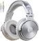 OneOdio Over Ear Kopfhörer mit Kabel, 50mm Treiber, Bassklang, 6.35 & 3.5mm Klinke, Share-Port, Geschlossene DJ Headphones für Studio, Podcast, Monitor, Handy, PC, MP3/4 (Pro-10 Silber Grau)