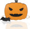 Halloween Cute Ghost Deko Kürbis Umhängetasche Damen Männer Kinder, PU Halloween Leder Handtasche Tasche für Halloween Cosplay Party Crossbody Schultertasche