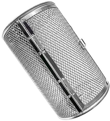 Cestello per girarrosto per friggitrice ad aria a torre in acciaio inossidabile Rotisserie Grill Cestello girevole a 360 ° Friggitrice ad aria Griglia Cestello per forno Griglia Rotonda Cestello