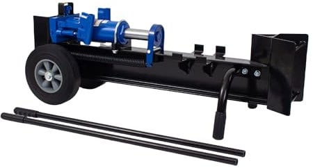 KATSU 12 Ton Manual Hydraulic Log Splitter with Wheels Heavy Duty Wood Splitter Firewood Splitting Machine 331251