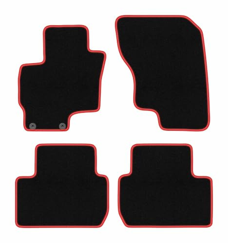 Velours-Fußmatten passend für Mitsubishi Outlander III PHEV 2012-, CARLUX | passend für SUV; Velours-Teppich (Polypropylen), ca. 6,5 mm; rutschfest, vormontierte Befestigungen (Typ AV)