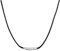 HSWYFCJY Lederkette Herren 2mm Kunstleder Halskette Schwarz Damen Leder kette mit Verschluss Kautschuk Kette 71cm für DIY Anhänger Schmuck