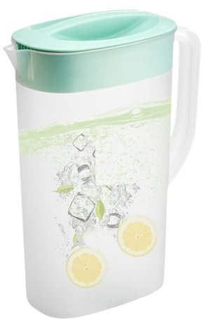 Pichet de 2,5 l avec couvercle et bec verseur, en plastique (PP) sans BPA