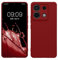 kwmobile Handyhülle kompatibel mit Xiaomi Redmi Note 13 Pro 5G / Poco X6 5G Hülle - Handy Case aus weichem Silikon in Rhabarber Rot