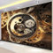 Abstrakte Mechanische Uhr Fototapete, Fototapeten Wandbild Motivtapeten Vlies-Tapeten Moderne Wandtapete Wand Schlafzimmer Wohnzimmer Dekoration 200x140 cm