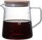 Hominas Carafe à Café En Verre, 500 Ml, Carafe à Café En Verre Borosilicaté for Thé, Café, Eau
