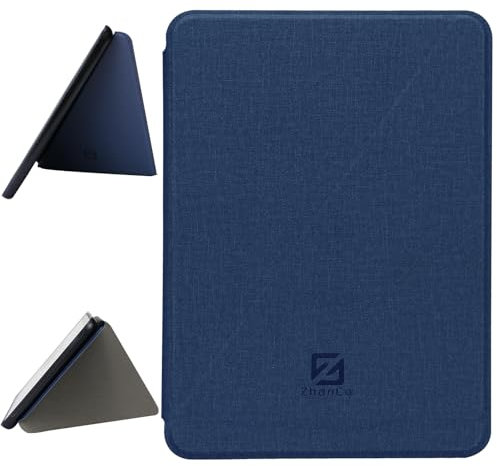 ZhaoCo Étui pour 7'' Kindle Colorsoft Signature Edition 2024 / Kindle Paperwhite 2024 / Kindle Paperwhite Signature Edition 2024, Folio du Livre Coque Housse de Protection (Bleu)