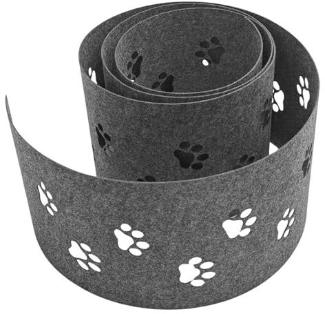 zaun|zu Design Vlies Dekor Tapsi | Sichtschutzstreifen mit Lasermuster für den Doppelstabzaun | Sichtschutz | Made in Germany | UV-Stabil | Akzent | Höhe 19cm Hellgrau 2,55m