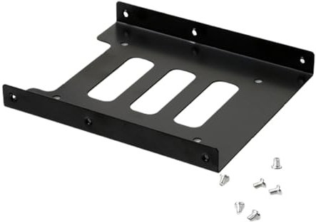 Obotsnoi Black 2.5 SSD To 3.5 Bay Tray Hard Mounting Dock Bracket Adapter Converter Frame For PC Computer