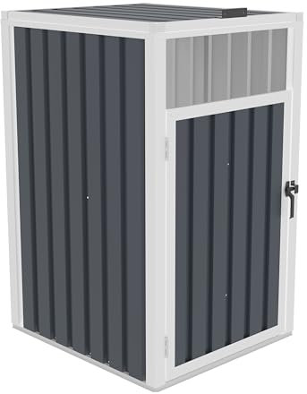 Mülltonnenbox G21 73x121x82 cm, anthrazitfarbene, Metall