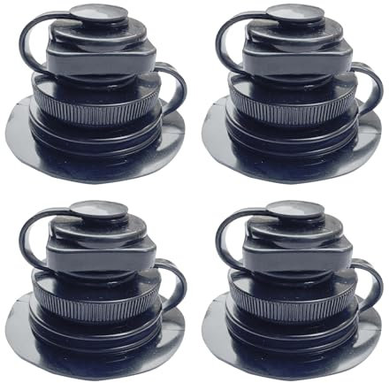 4 Stück Schlauchboot Ventil, Luftventil für Intex Schlauchboot, Air Up Ersatzteile, Dichtes Design für Boote und Pools, Einfache Installation