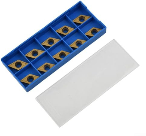 10 inserti in carburo DCMT11T304 HM YBC251 per tornio strumento supporto che offre una forte resistenza e stabilità per applicazioni di semilavorazione e finitura