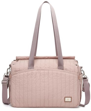 Miss Lulu Sac à Langer Bébé Sac Fourre-tout en Nylon Imperméable pour Maman et Papa, Sacs à Langer à Main Épaule pour Poussette