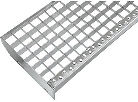 Einpress Treppenstufe EP Stufe Tritt Gitterroststufe 30x30 mm (800 x 270 mm)