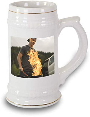 Kopierladen Karnath GmbH Bierkrug/Humpen mit eigenem Foto oder Spruch selbst gestalten - persönliches Motiv auf hochwertigem Keramikkrug - Fotogeschenk