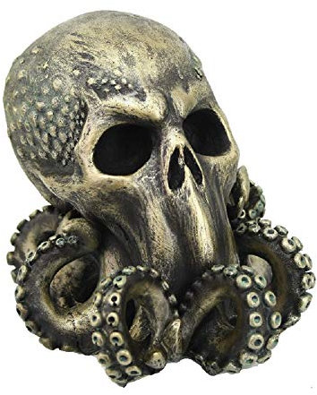 Pacific Giftware Totenkopf Cthulhu Schädel mit Tentakeln - Totenschädel Figur Deko Skull