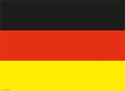 Tischsets | Platzsets aus Premium Papier - Deutschland Flagge - 10 Stück - hochwertige Tischdekoration 44 x 32 cm ideale Dekoration für Partys oder Fans der deutsche Kultur