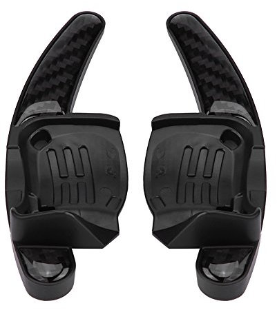 Qiilu 2 pezzi Paddle del volante volante Shift Paddle lama Shifter CC ABS