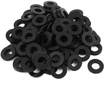 Aexit 100 Stk 8 x 16 x 2 mm O-Ring Dichtung Schlauch flache Unterlegscheibe Gummi für Wasserhahn Tülle