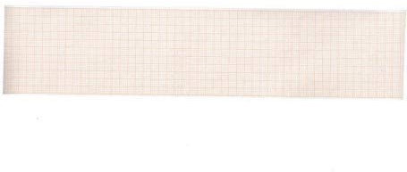 Papier thermique pour ECG tracé Grille Couleur Orange 58 mm. x 25 mt. - 20 rouleaux