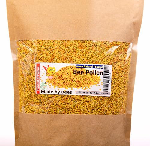 Natural Food Bee Pollen from EU - Natural, Raw, No Additives - Made by Bees – Nutritional Powerhouse – Sustainably Sourced Superfood – Wellness Boost – 1kg
