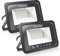 EXTRASTAR 10W LED Strahler, Superhell Led Strahler Außen, IP65 Wasserdicht LED Fluter, 6500K Kaltweiß Scheinwerfer Flutlicht，strahler außen 2 Stücke