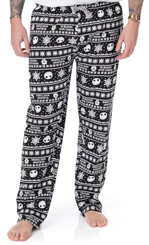 Disney Herren Jack Skellington Pyjamahose, XL