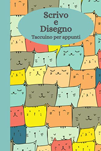 Scrivo e Disegno: Taccuino per appunti | Diario di viaggio da scrivere | Quaderno per scrivere pensieri | Schizzi | Block notes | Maneggevole e pratico | Carta colore crema | Formato 15,24 x 22,86 cm